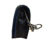 Chanel Bicolor Leather Mademoiselle Wallet On Chain 2017