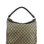 Gucci Vintage Brown Canvas GG Shoulder Bag