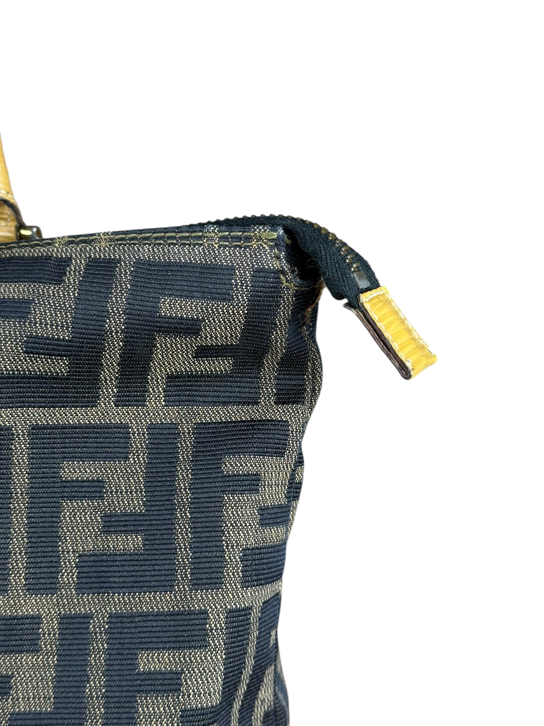 Fendi FF Canvas Top Handle Zip Tote