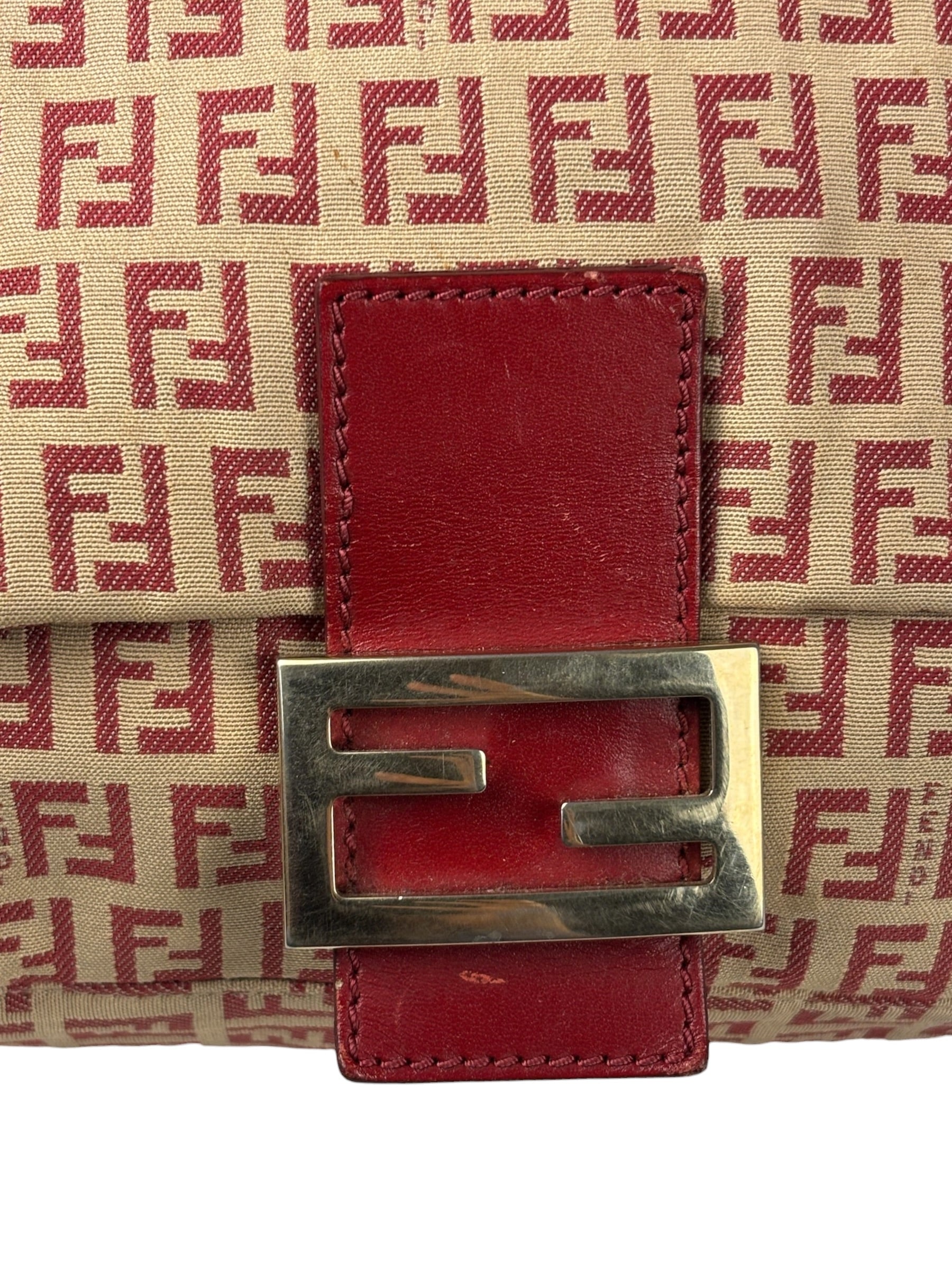 Fendi Vintage Red FF Mamma Baguette