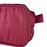 Prada Red Nylon Cosmetic Clutch