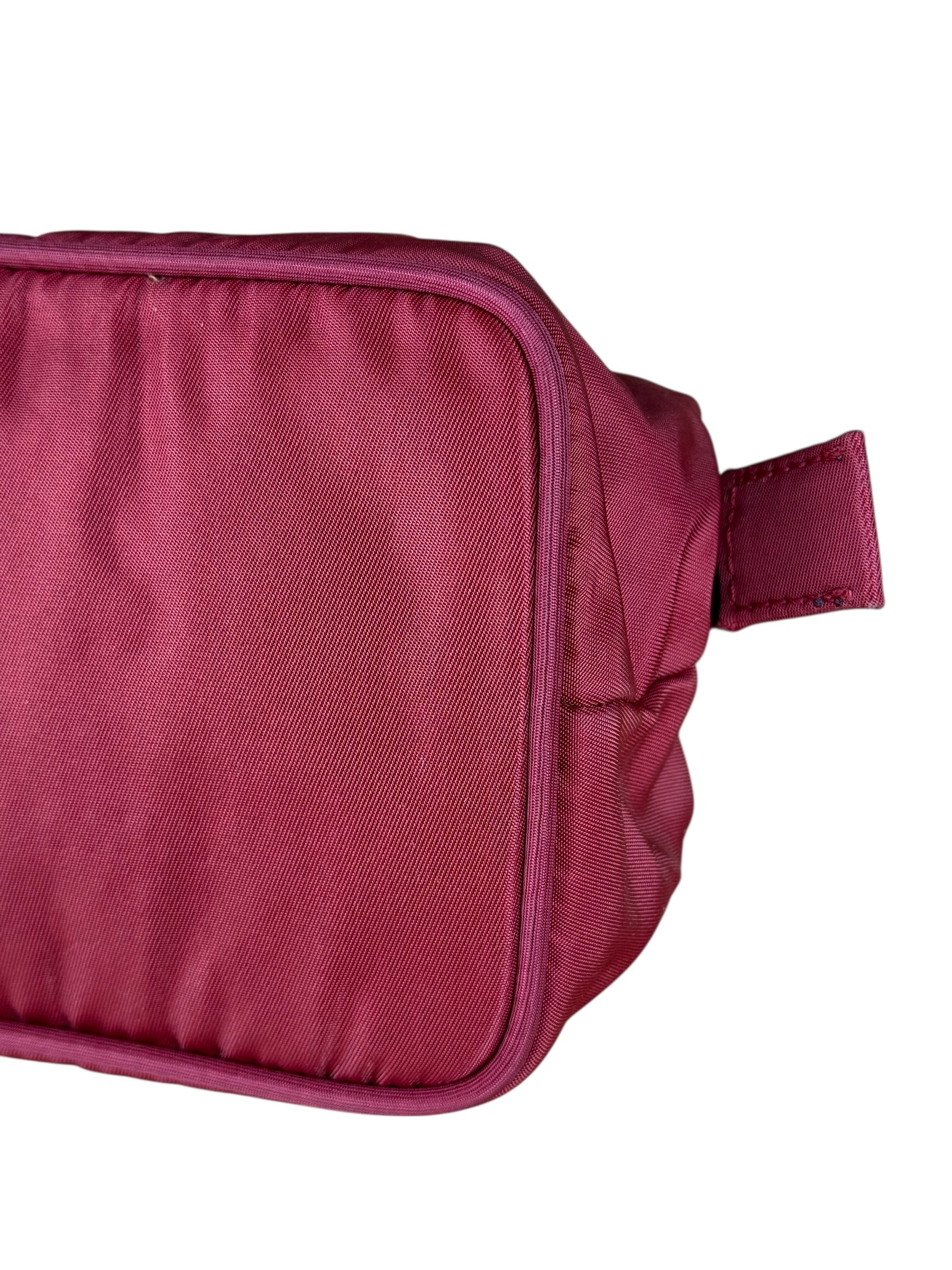 Prada Red Nylon Cosmetic Clutch