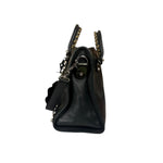 Balenciaga Green Calfskin Metallic Trim Giant 12 City Bag