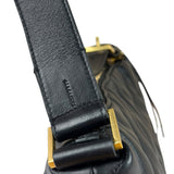 AllSaints Black Quilted Leather Edbury Shoulder Bag