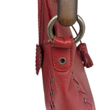 Christian Dior Red Leather Ethnic Hobo Bag