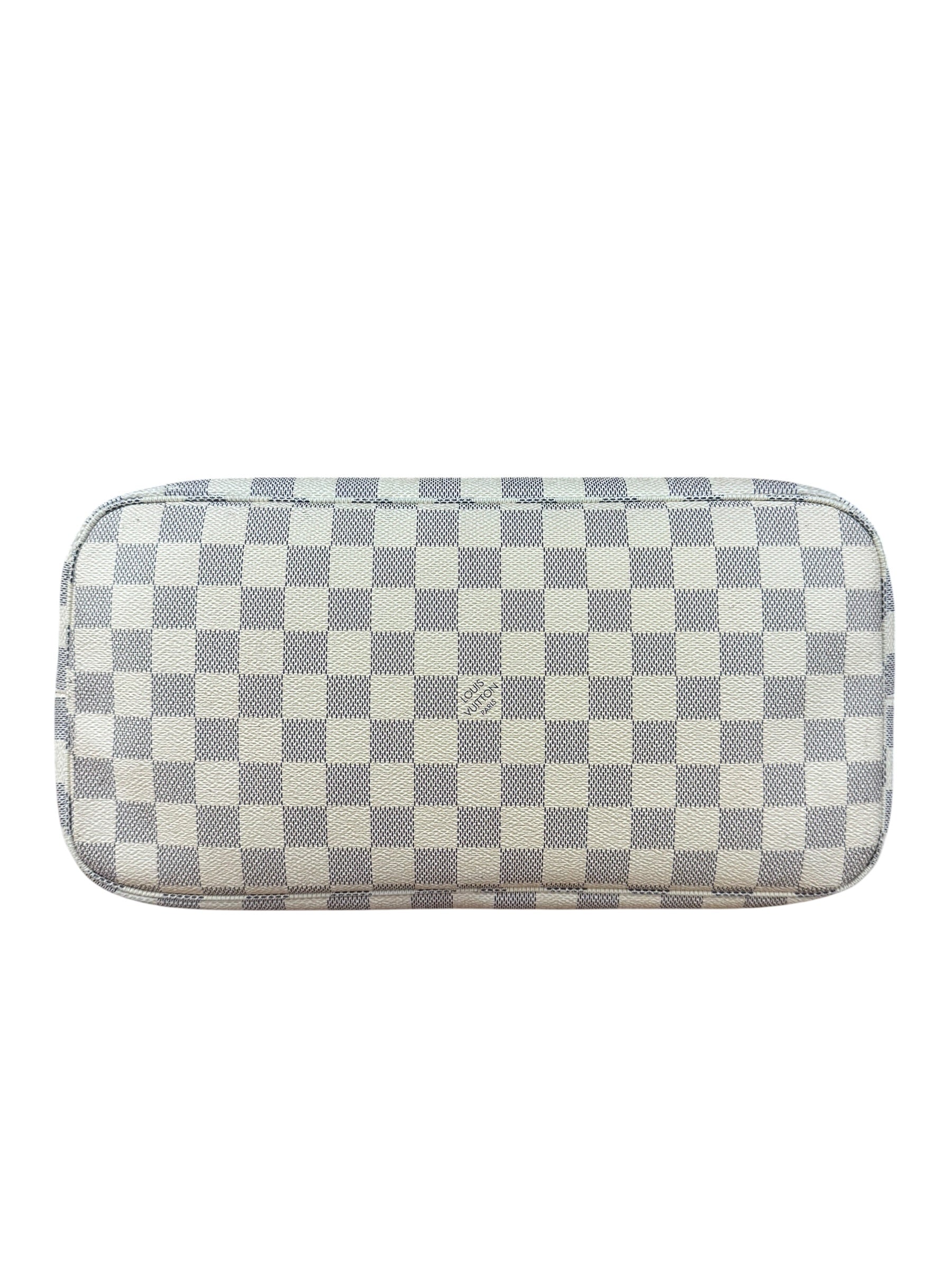 Louis Vuitton Damier Azur Neverfull MM w/ Pouch