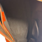 Gucci Orange Pebbled Leather Bamboo Top Handle Hobo Bag