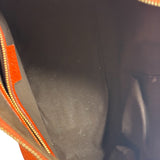 Gucci Orange Pebbled Leather Bamboo Top Handle Hobo Bag