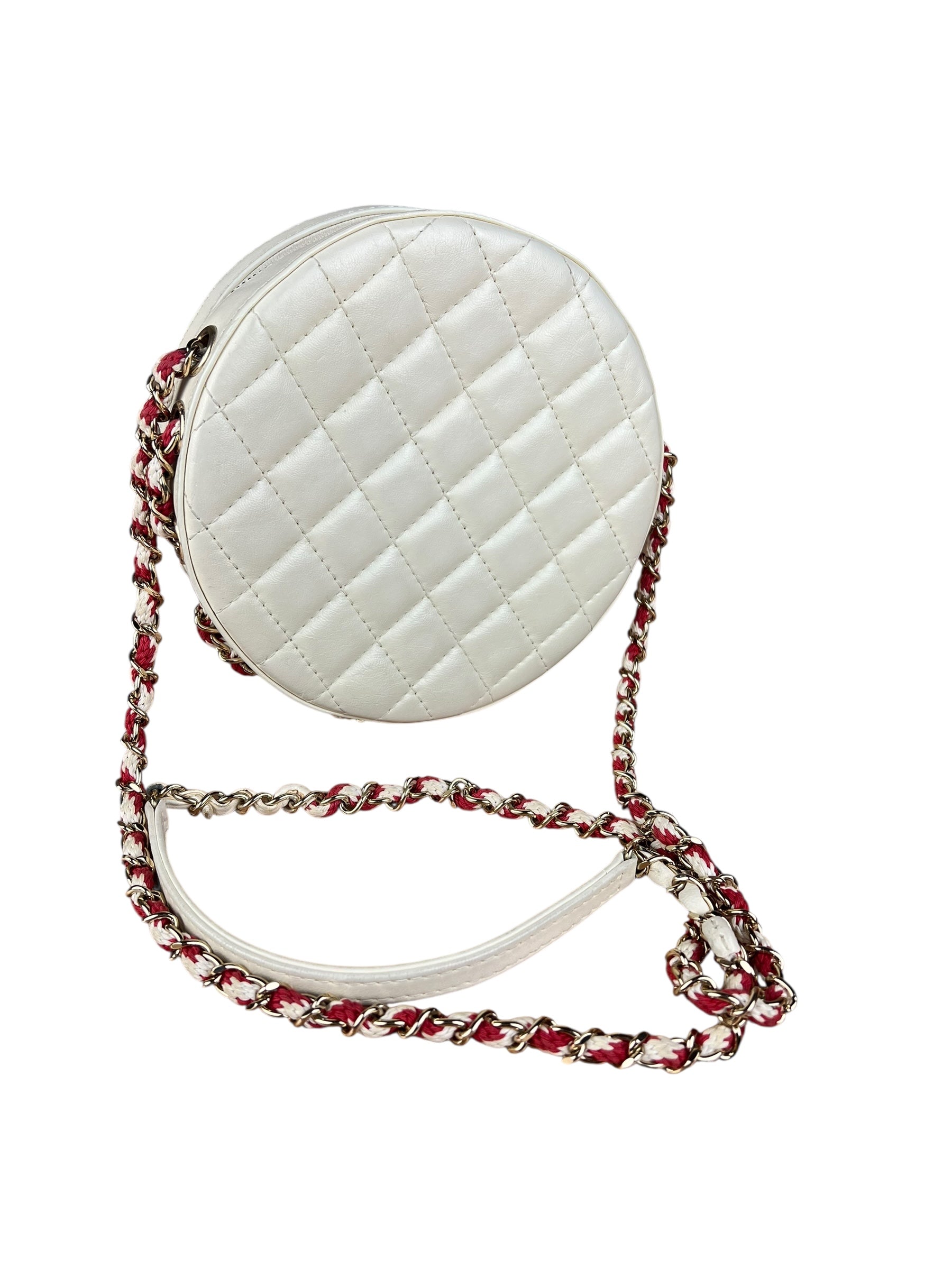 Chanel Limited Edition Lifesaver Round Crossbody Red