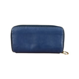 Chloé Dark Blue Leather Marcie Long Zip Wallet