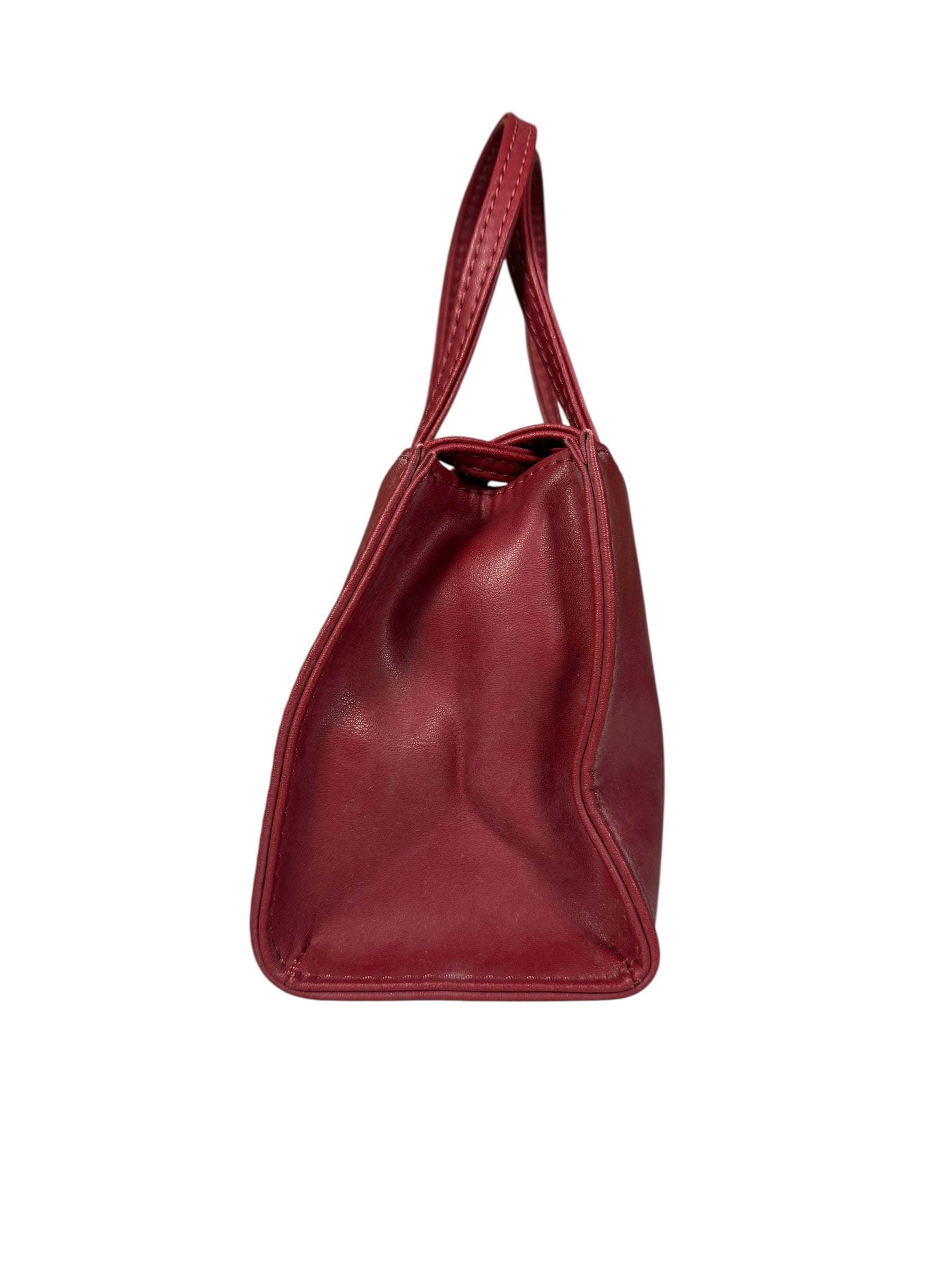 Telfar Small Maroon Shopping Tote