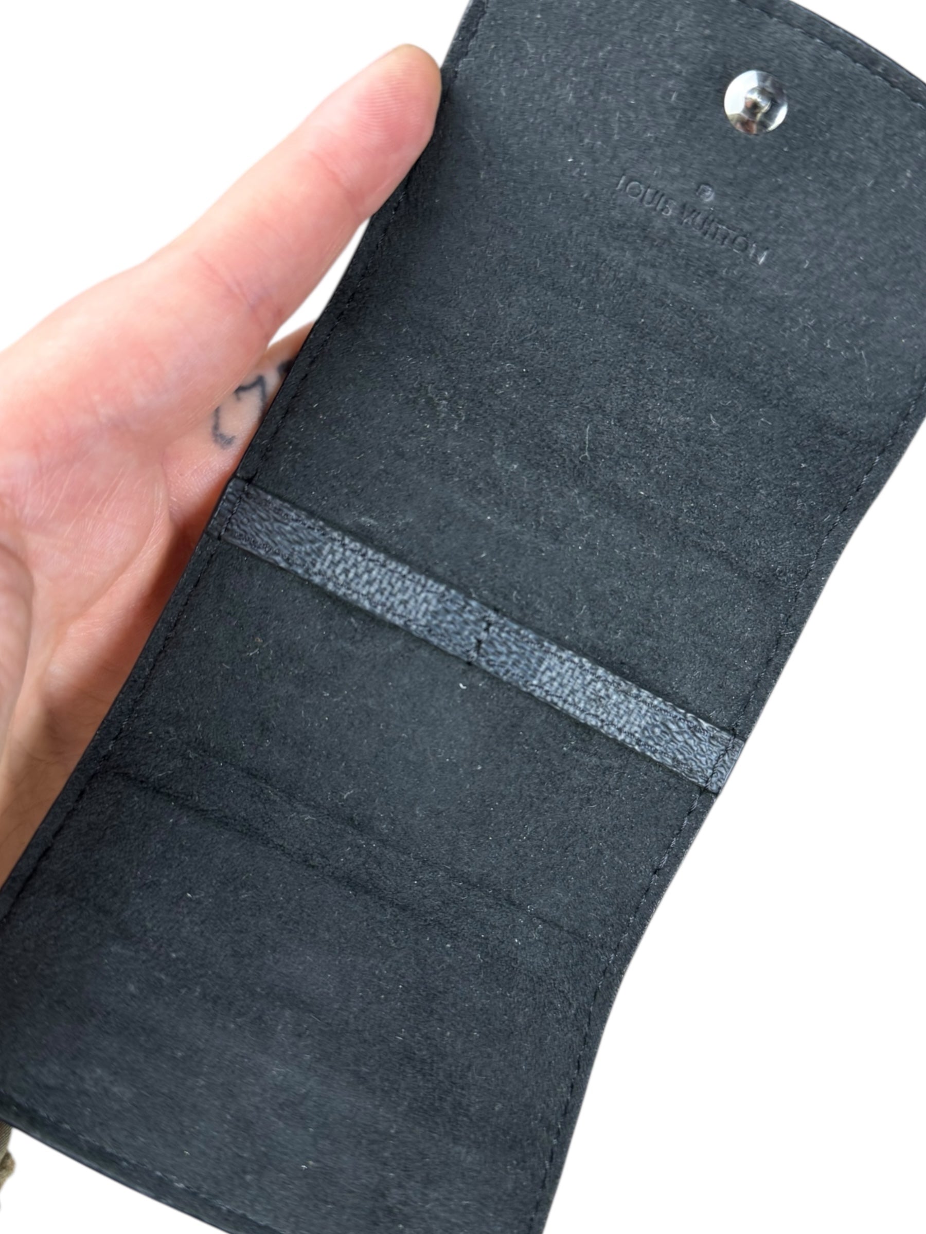 Louis Vuitton Damier Graphite Cuff Links Pouch