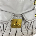 Miu Miu Lilac Nappa Leather Shoulder Bag