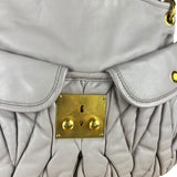 Miu Miu Lilac Nappa Leather Shoulder Bag