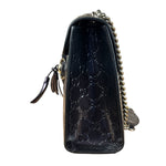 Gucci GG Purple Patent Flap Emily Chain Shoulder Bag