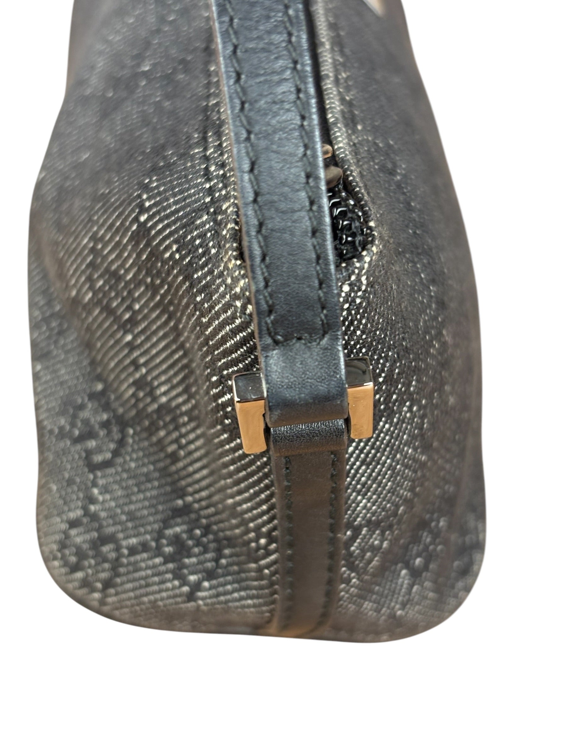 Gucci GG Black Canvas Pochette Handbag