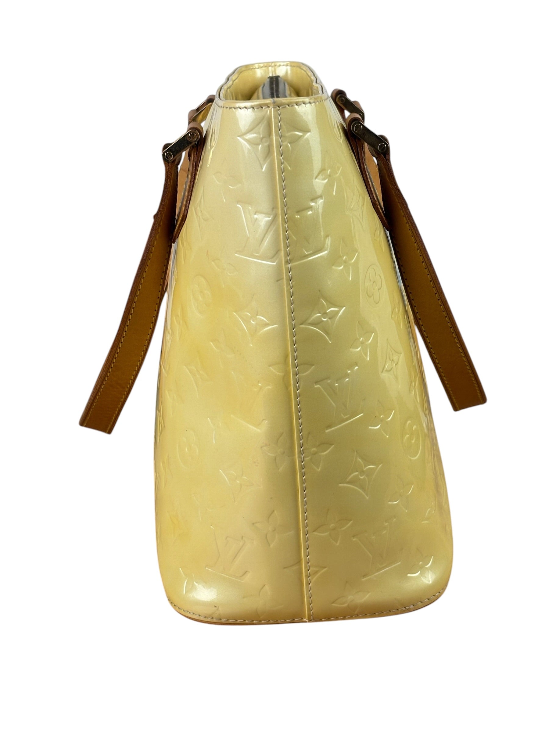 Louis Vuitton Yellow Vernis Houston Tote MM