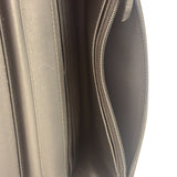 Chanel Grey Quilted Patent Leather Wallet-On-Chain 2012