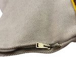 Hermes Beige Ècru Cotton Stripped Toile Fourre-Tout Briefcase