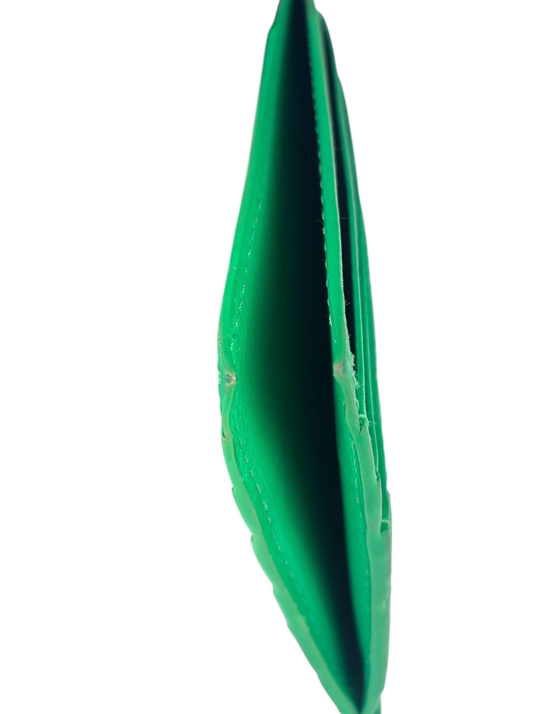 Bottega Veneta Green Intrecciato Card Holder