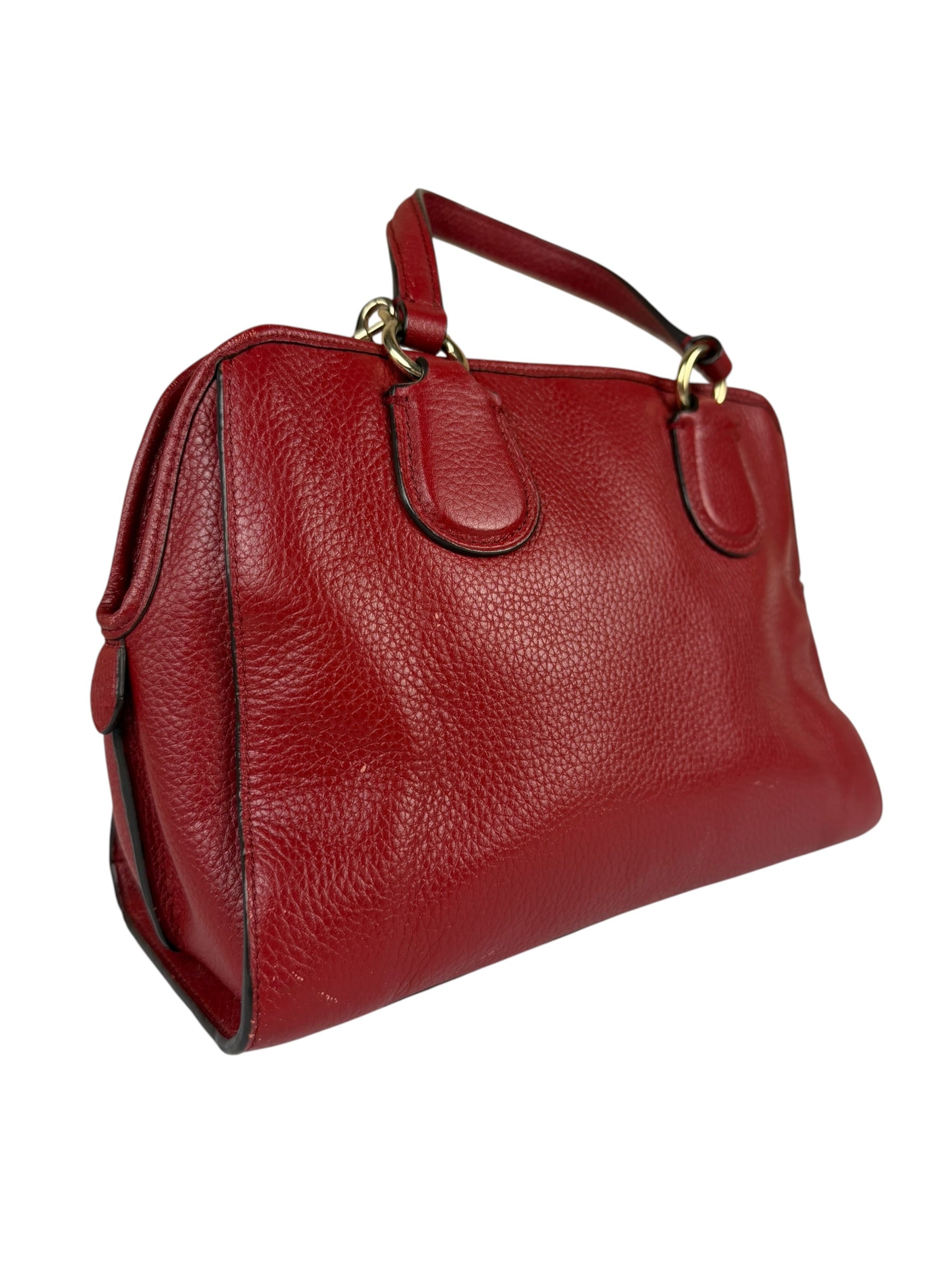 Coach Red Leather Mini Rowan Two-Way Bag