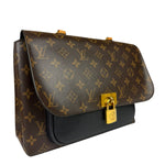 Louis Vuitton Black Leather/ Monogram Marignan 2Way Bag