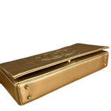 Chanel Gold Leather East West Shoulder Bag 2001