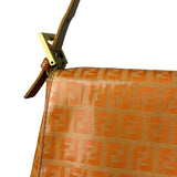 Fendi Zucchino Mamma Baguette Shoulder Bag