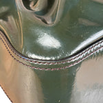 Fendi Vintage Green Patent Leather B Handbag