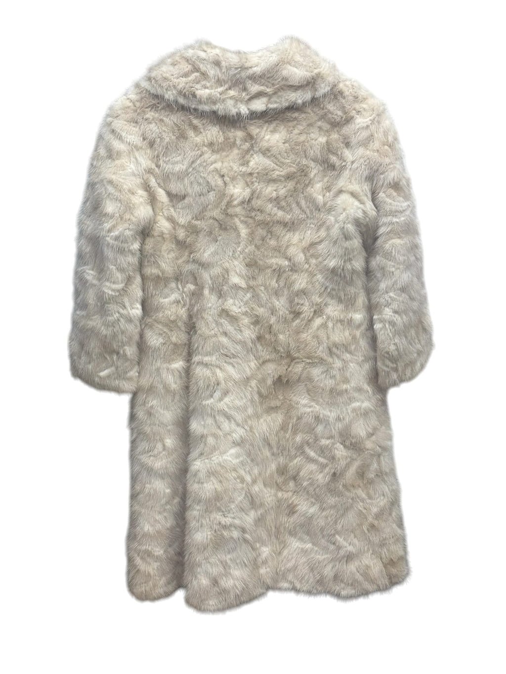 Vintage Ivory Clair de Lune by Emba Long Fur Coat