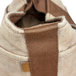 Hermes Vintage Brown Toile Saxo PM