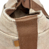 Hermes Vintage Brown Toile Saxo PM