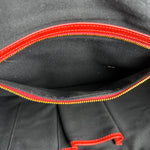 Polo Ralph Lauren Red Woven Leather Tote