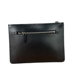 Salvatore Ferragamo Black Leather Clutch