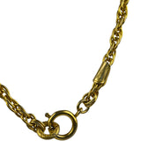 Chanel Vintage CC Gold-Plated Pendant Costume Necklace