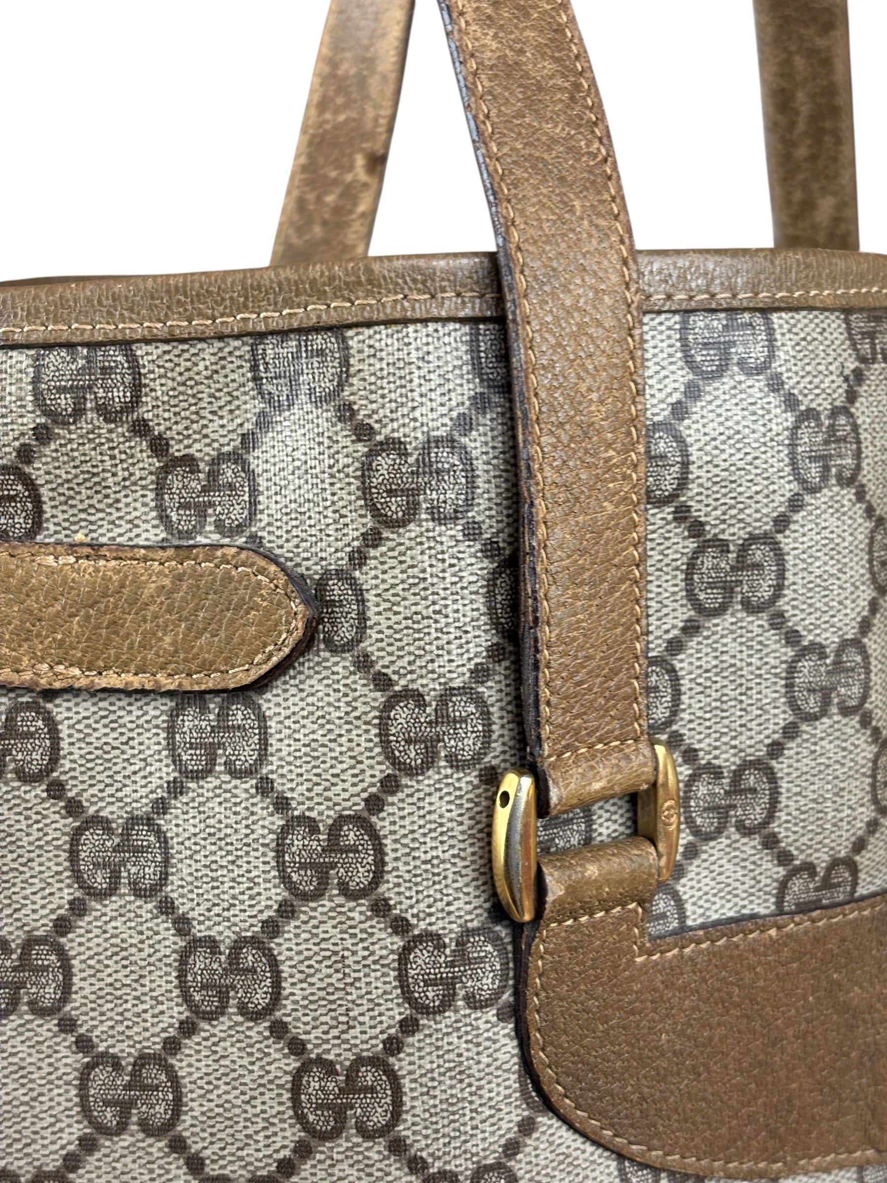 Gucci Vintage GG Plus Monogram Tote Bag
