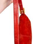 Fendi Baguette Red Suede