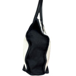 Saint Laurent Beige/Black Rive Gauche Canvas Tote Bag