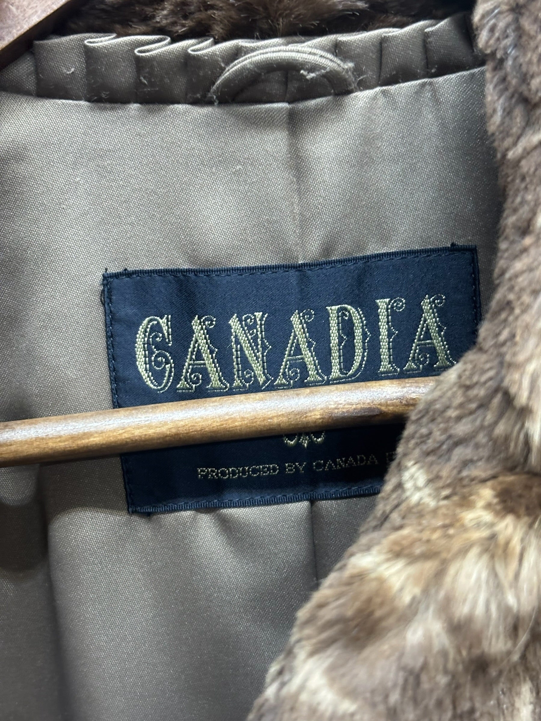 Canadia Fawn Print Llush Faux Fur Coat
