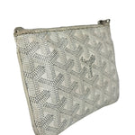 Goyard White Senat Mini Pouch