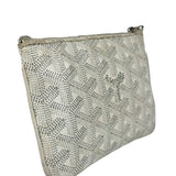 Goyard White Senat Mini Pouch