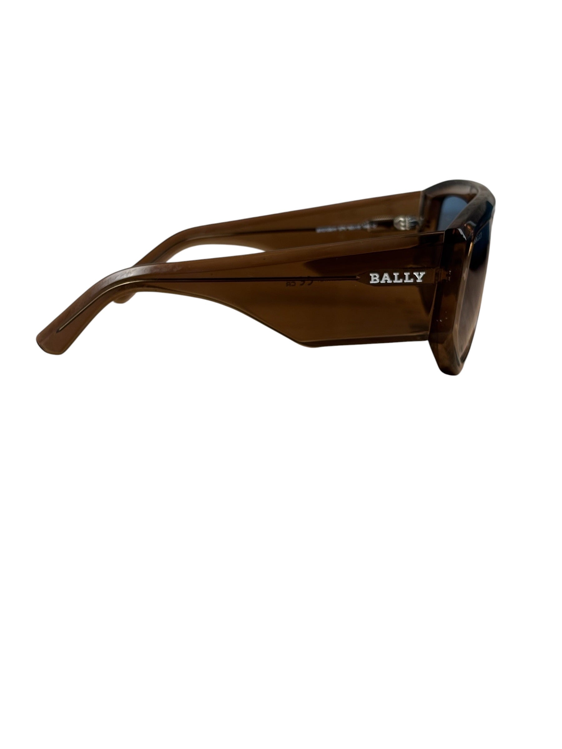Bally 60mm Blue Lenses Geometric Sunglasses