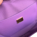 Chanel CC In Love Purple Quilted Leather Heart Bag 2022