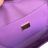 Chanel CC In Love Purple Quilted Leather Heart Bag 2022