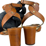 Jimmy Choo Brown Vachetta Leather Sandals