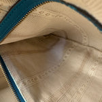 Gucci Diamante Bright Blue Leather Top Handle Bag