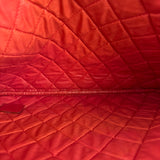 Chanel Vintage Red Leather Classics O-Case Clutch 1992