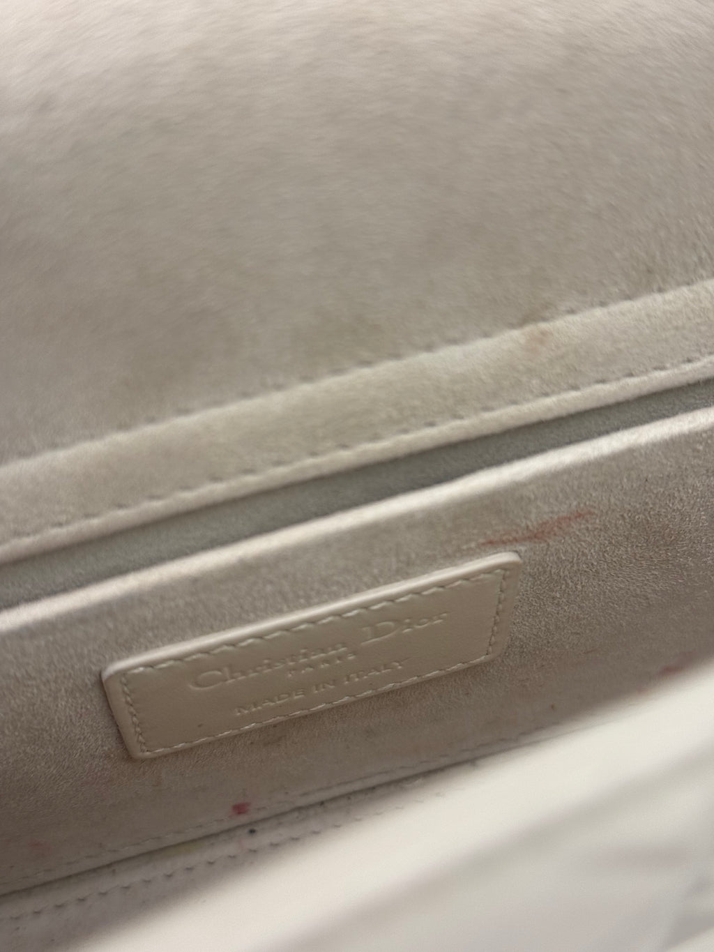 Christian Dior White Lady D-Joy Geometric 2Way Handbag