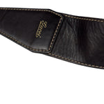Gucci Black/Brown Leather Trim Half-Moon Hobo Bag
