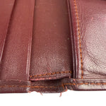 Cartier Vintage Bordeaux Burgundy Leather Bifold Wallet